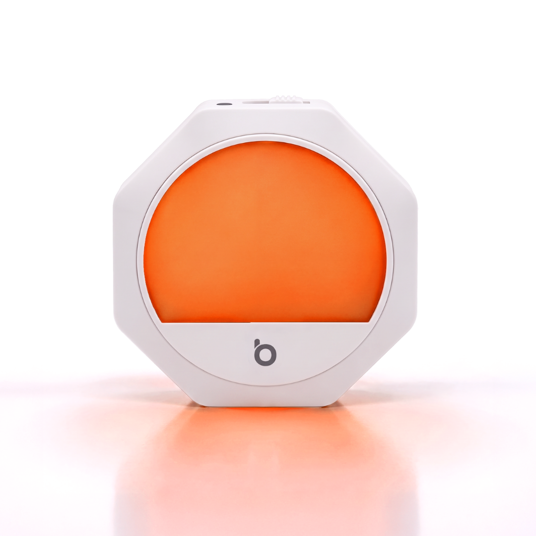 Plug-in Amber Night Light – White Frame