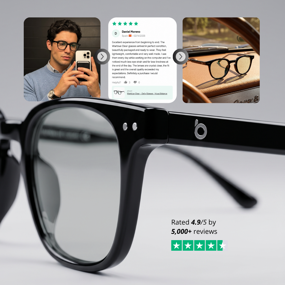 Edison – Clear Glasses · No Color Distortion